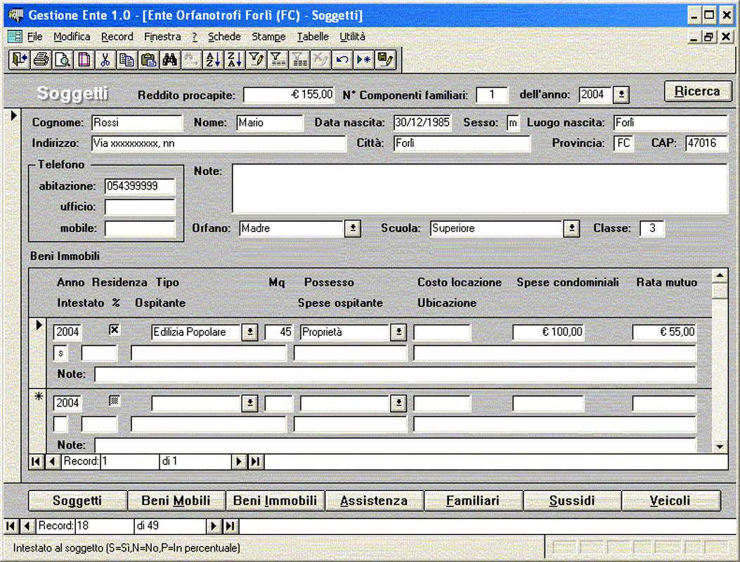 Esempio sviluppo software personalizzato